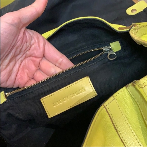 See by Chloe Yellow Handbag - Picture 14 of 15